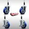 Service Caster 4'' SS Blue Poly Wheel Swivel 7/8'' Expanding Stem Caster Set 2 Brakes, 4PK SCC-SSEX20S414-PPUB-BLUE-2-TLB-2-78 - alternate 3